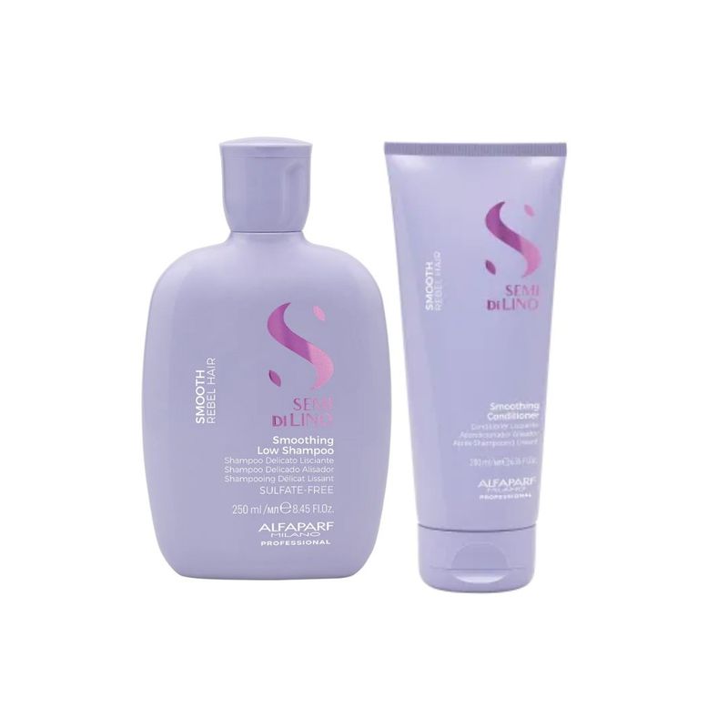 ALFAPARF MILANO - KIT SHAMPOO + ACONDICIONADOR ALISADOR ALFAPARF SMOOTH LISOS