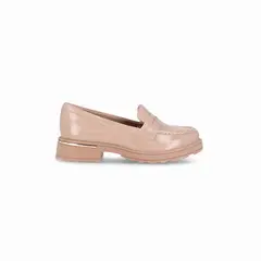 PICCADILLY - Mocasín Mujer Beige/Charol Gisa