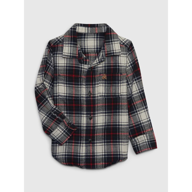GAP - Camisa Niño Franela Azul