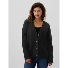 GAP - Sweater Mujer Cárdigan Negro