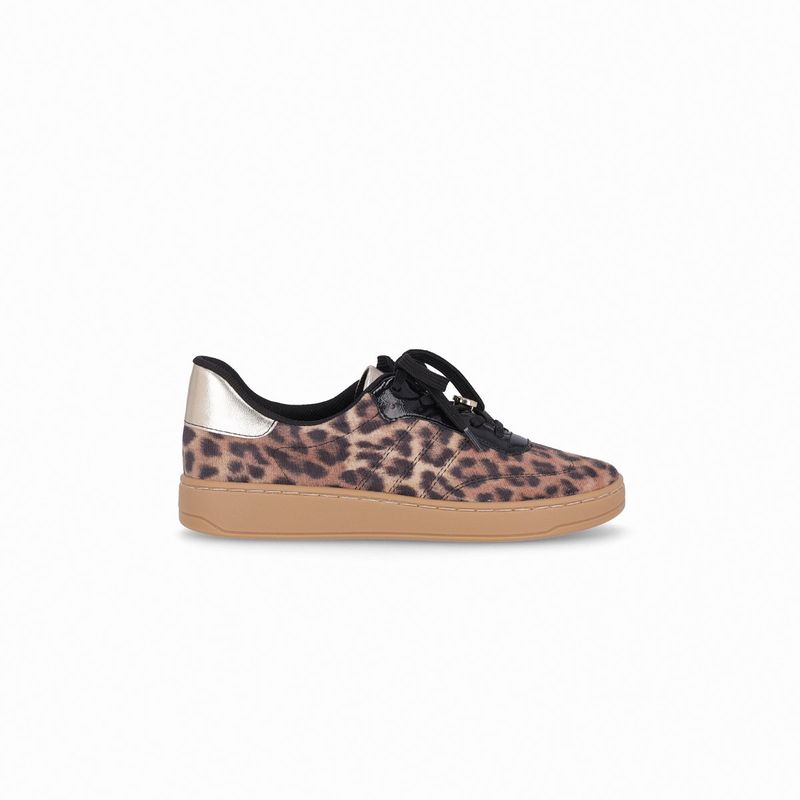 PICCADILLY - Zapatilla Mujer Negro/Animal Print Beta Piccadilly