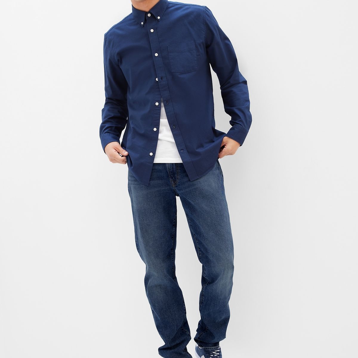 GAP - Jeans Hombre Straight Azul