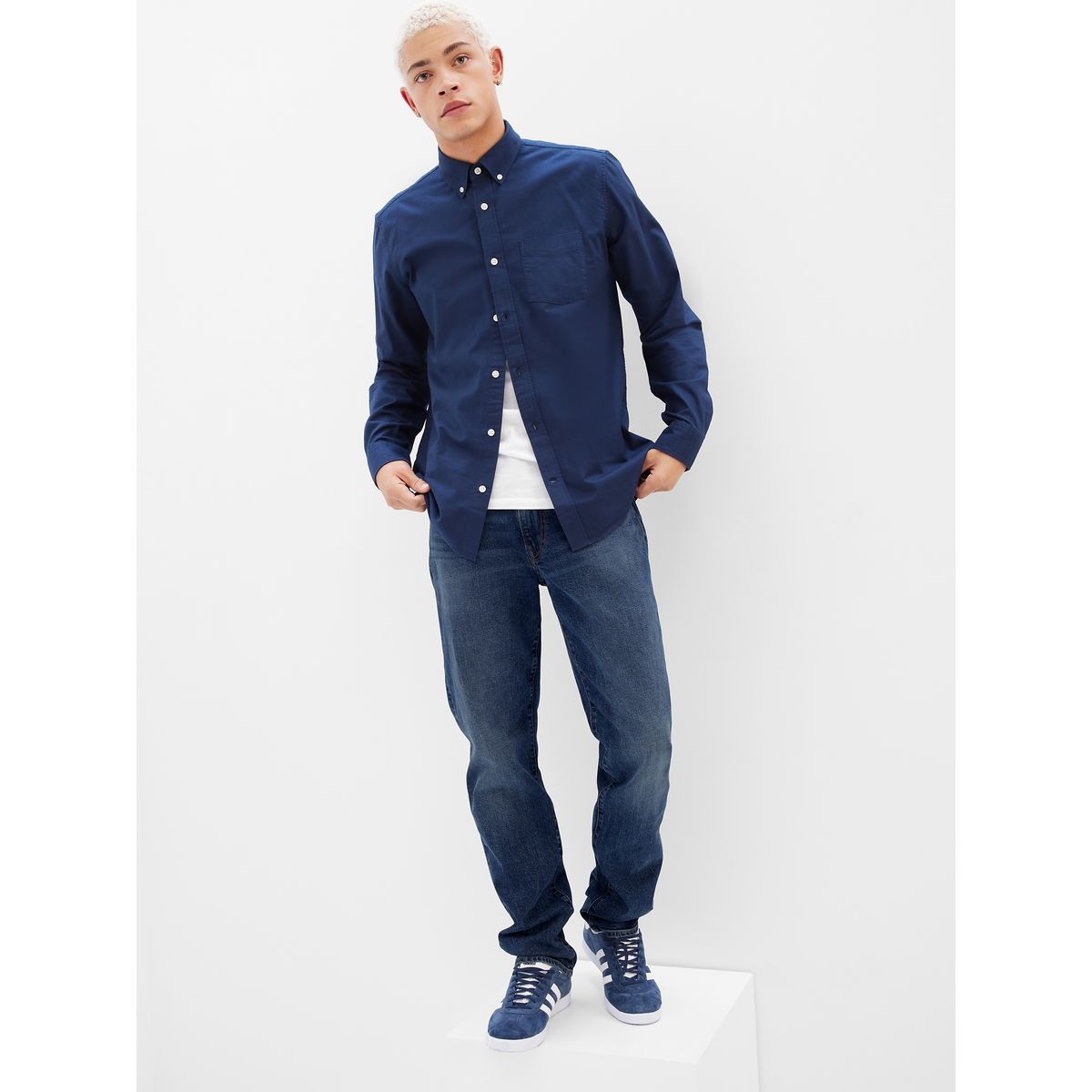 GAP - Jeans Hombre Straight Azul