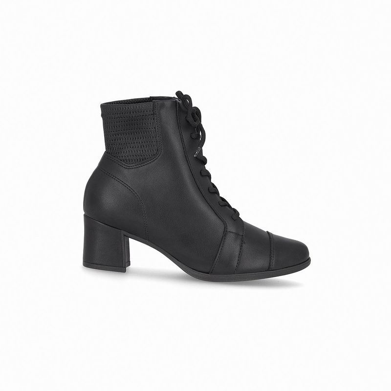 PICCADILLY - Botin Mujer Negro Danubia/Cordones Piccadilly