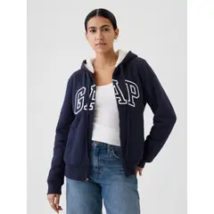 GAP - Polerón Mujer Logo Sherpa Azul