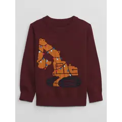 GAP - Sweater Niño Intarsia Rojo