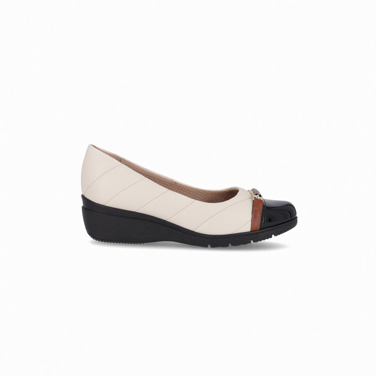 PICCADILLY - Zapato Mujer Negro/Crema Beth 93 Piccadilly