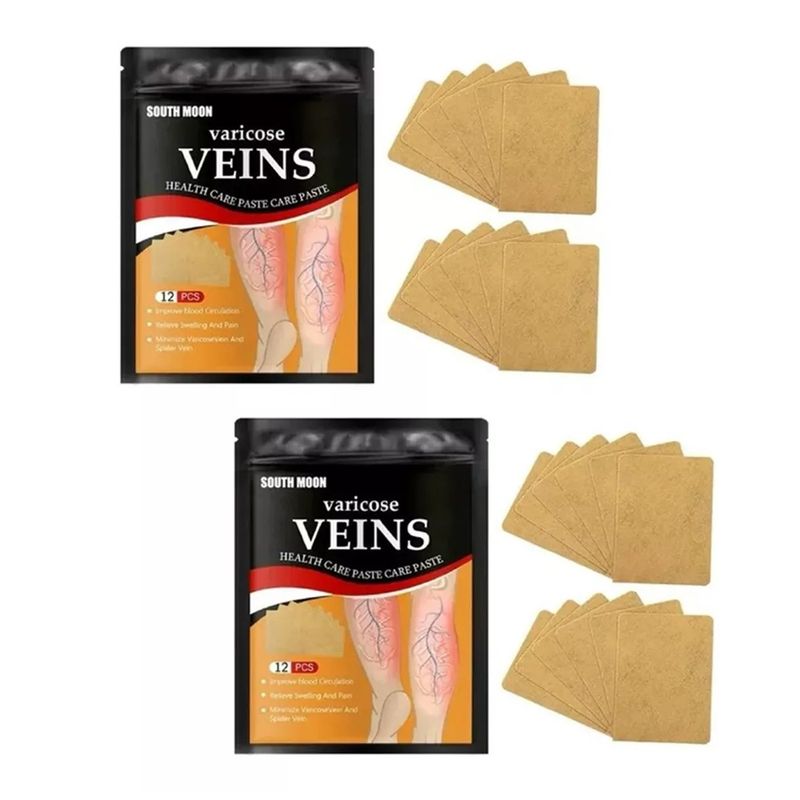 GENERICO - 24 Parche Pierna Para Tratamiento De Venas Varicosas Varices