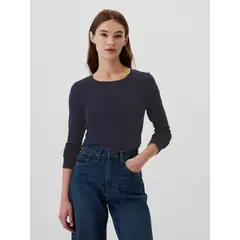 GAP - Polera Mujer Crew Azul