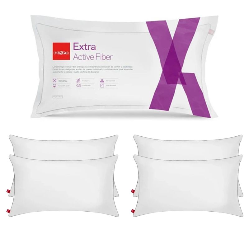 ROSEN - Pack 4 Almohadas Extra Active 50 X 90 - Rosen