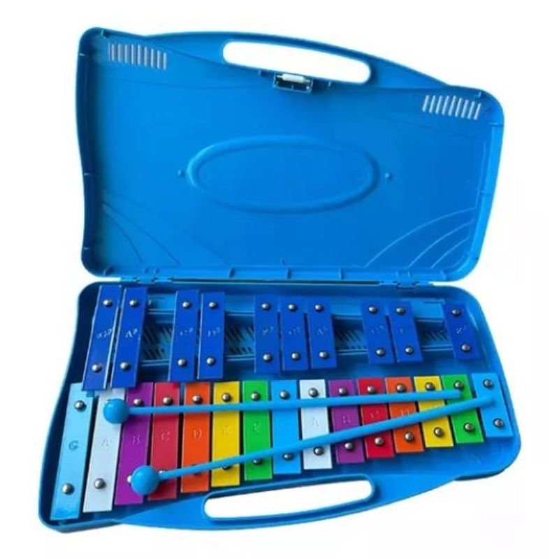 SHOP EHOME BAG - Metalófono Cromático Xilófono 25 Notas Con Maleta Azul