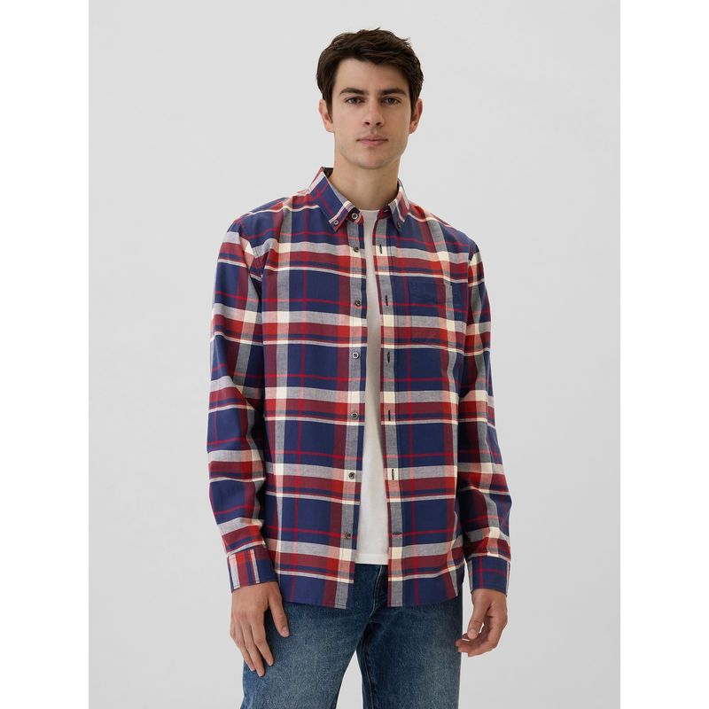 GAP - Camisa Hombre Oxford Rojo