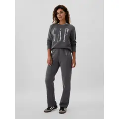 GAP - Pantalón De Buzo Mujer Logo Gris