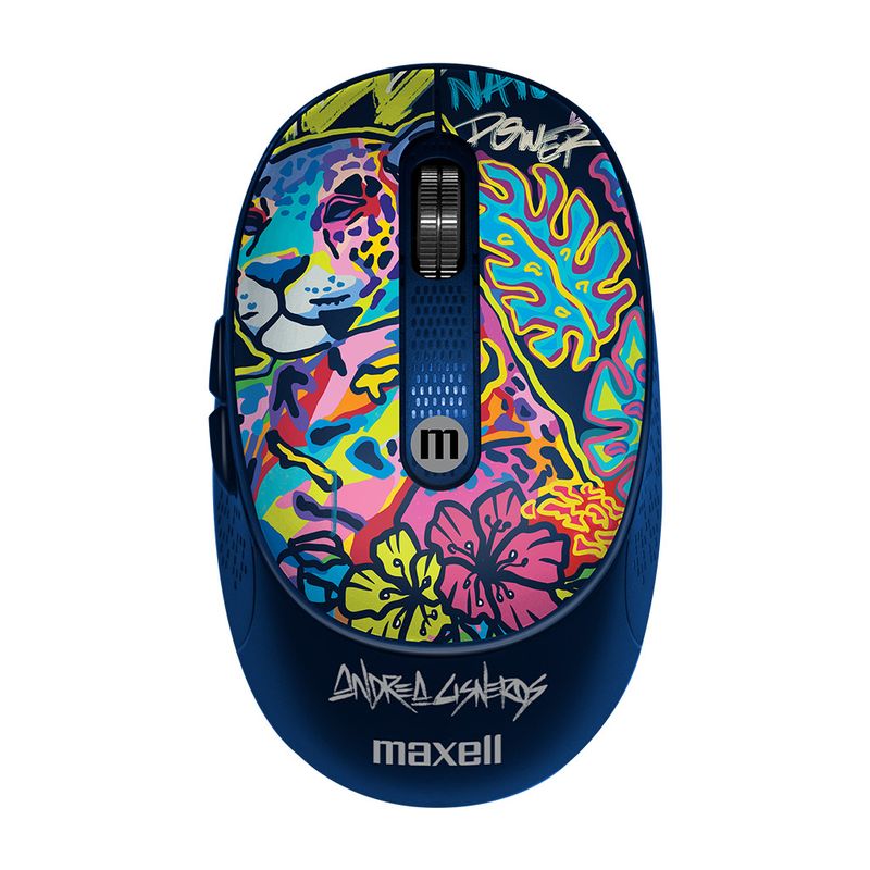 MAXELL - Mouse Inalámbrico Maxell Diseño Wild 4000dpi Usbusb-c Jaguar