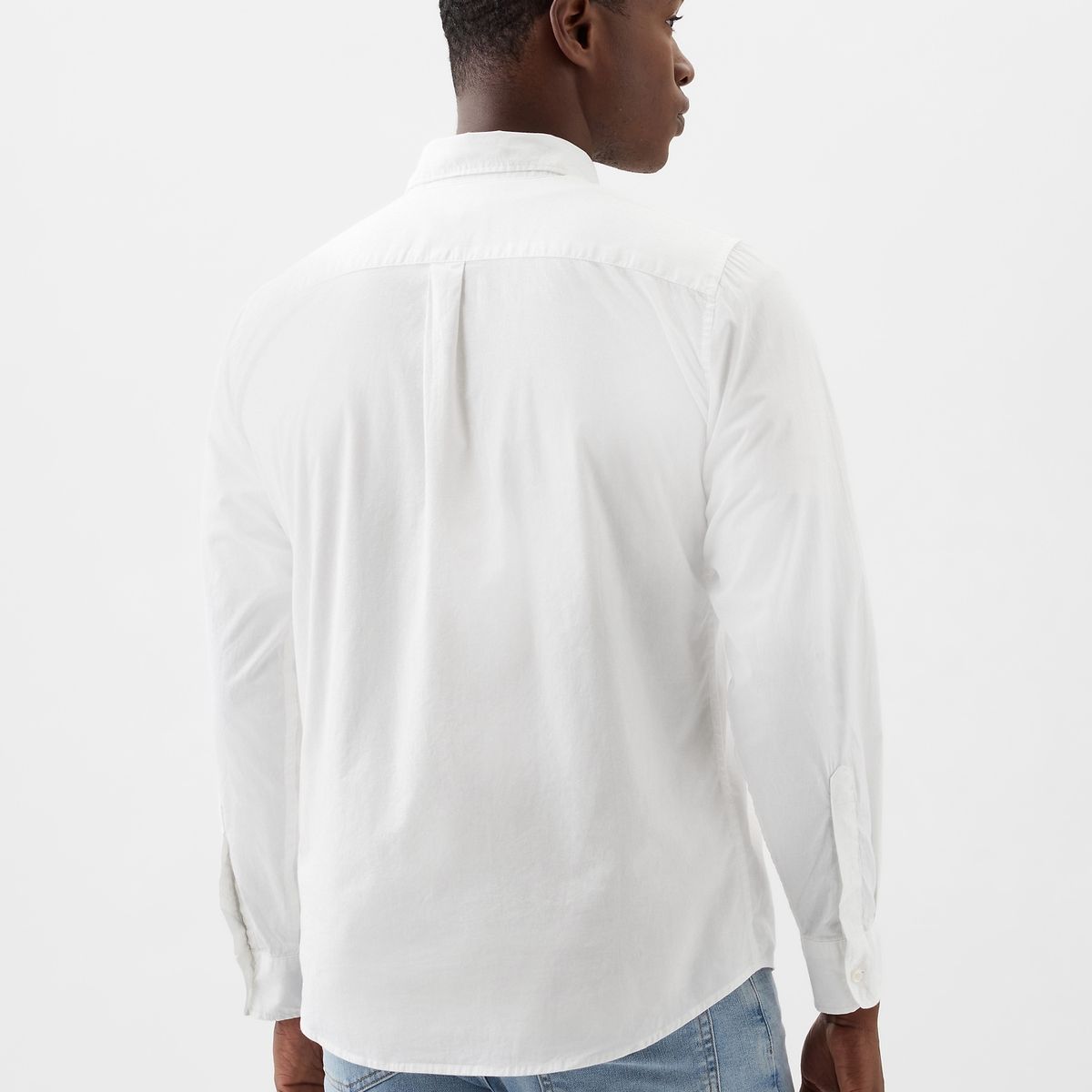 GAP - Camisa Hombre Popelina Blanco