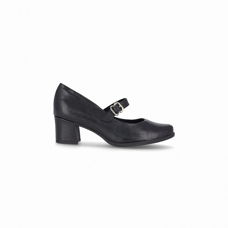 PICCADILLY - Zapato Mary Jane Mujer Negro/Crocco Danubia Piccadilly