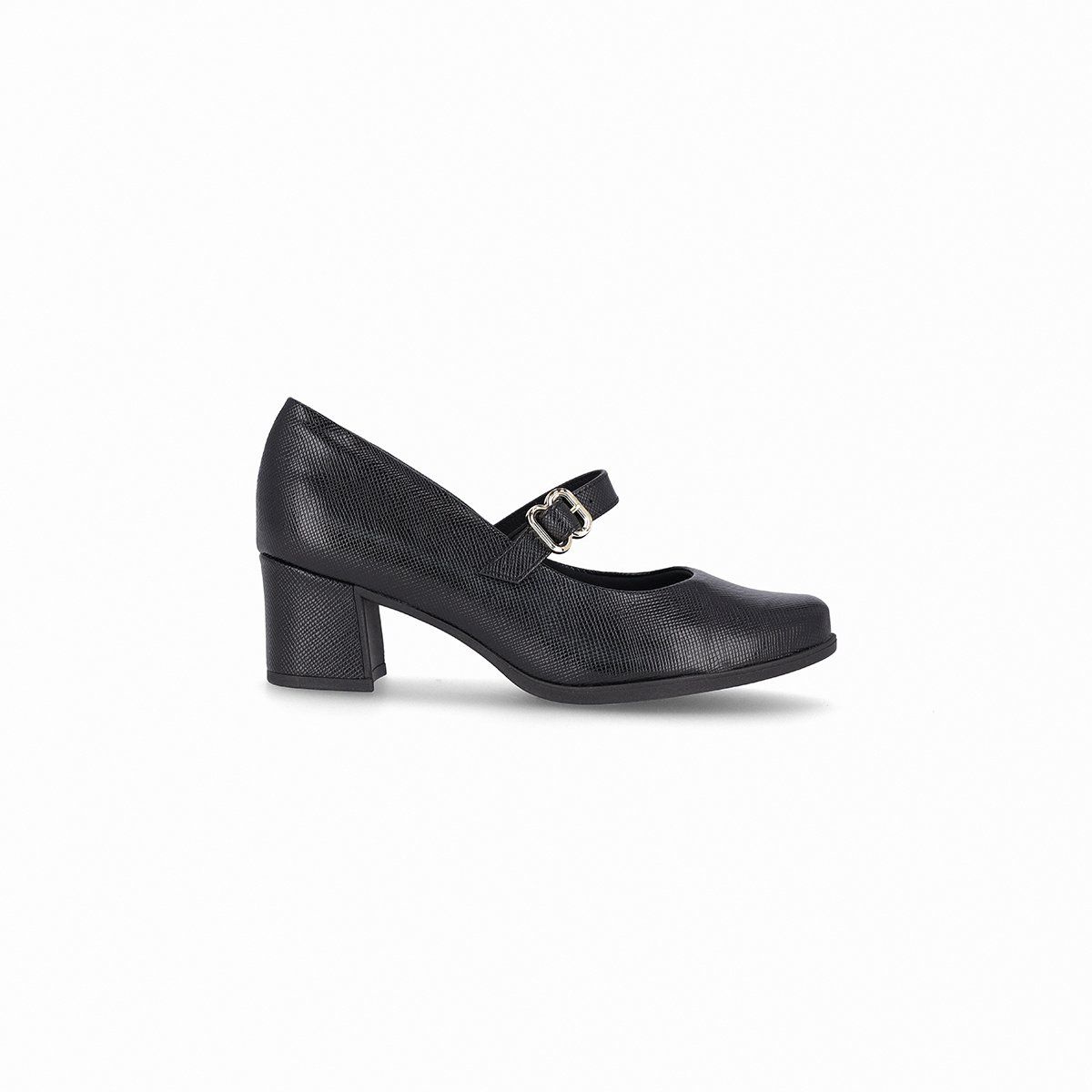 PICCADILLY - Zapato Mary Jane Mujer Negro/Crocco Danubia Piccadilly