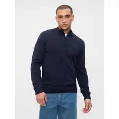 GAP - Sweater Hombre Henley Azul