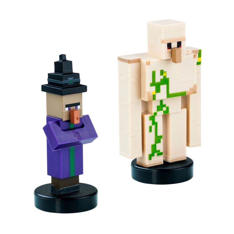 MINECRAFT - PACK DE 2 FIGURAS TIMBRE MINECRAFT - BRUJA