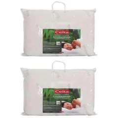 CELTA - Almohada Pack 2 Bamboo Viscoelástica 60x40 Cm