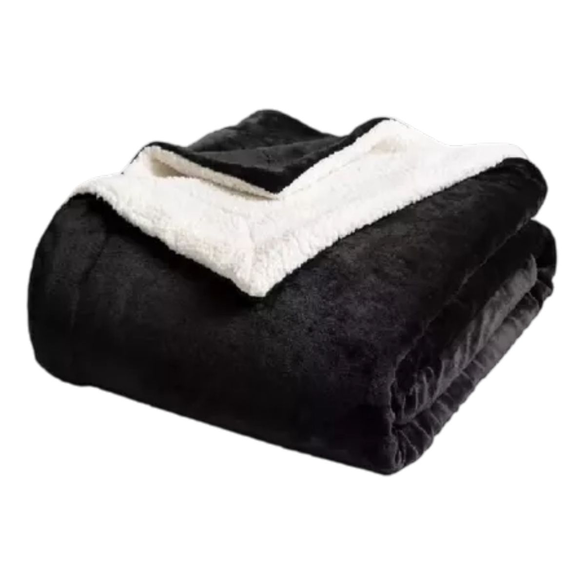 GENERICO - FRAZADA DE POLAR MANTA TERMICA 2 PLAZAS NEGRA