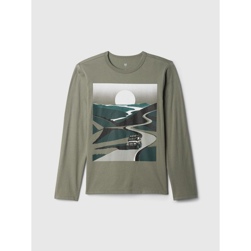 GAP - Polera Niño Gráfica Verde