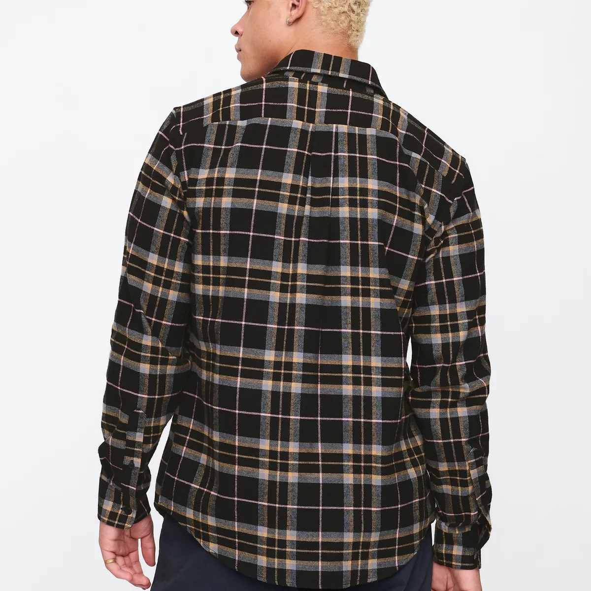 GAP - Camisa Hombre Franela Multicolor