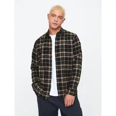 GAP - Camisa Hombre Franela Multicolor