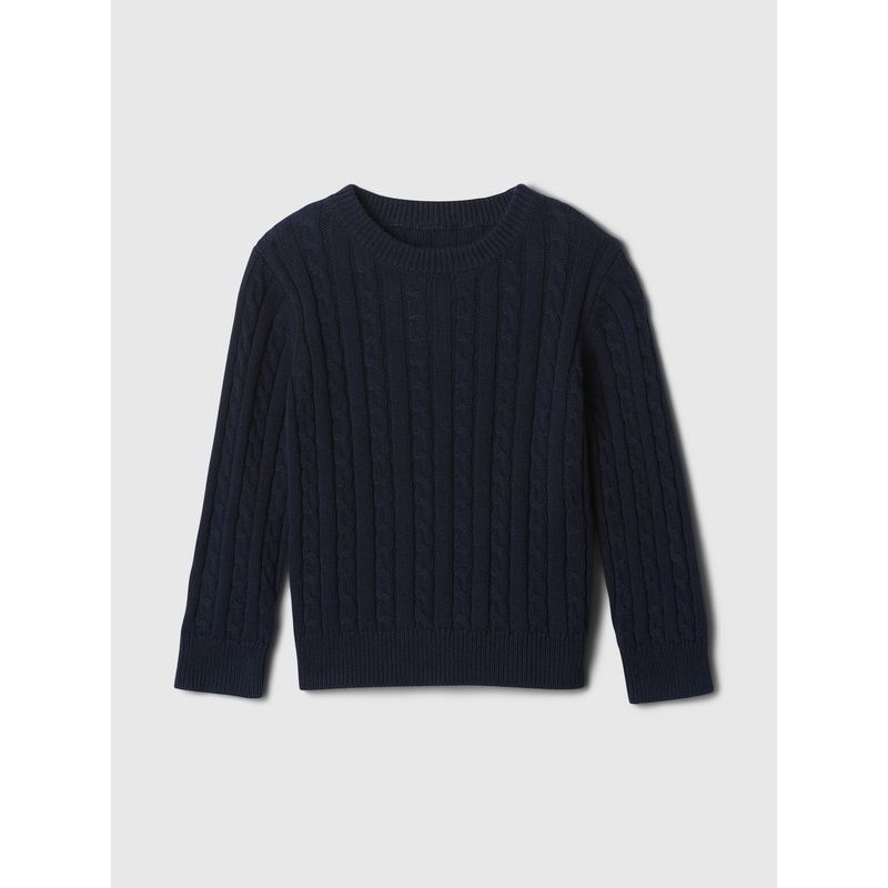 GAP - Sweater Bebé Niño Cable Azul