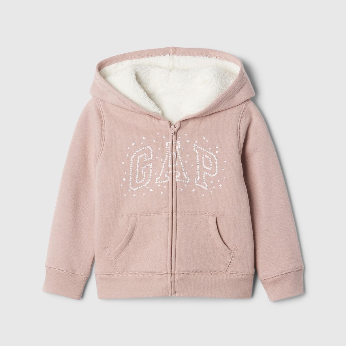 GAP - Polerón Niña Logo Sherpa Rosa