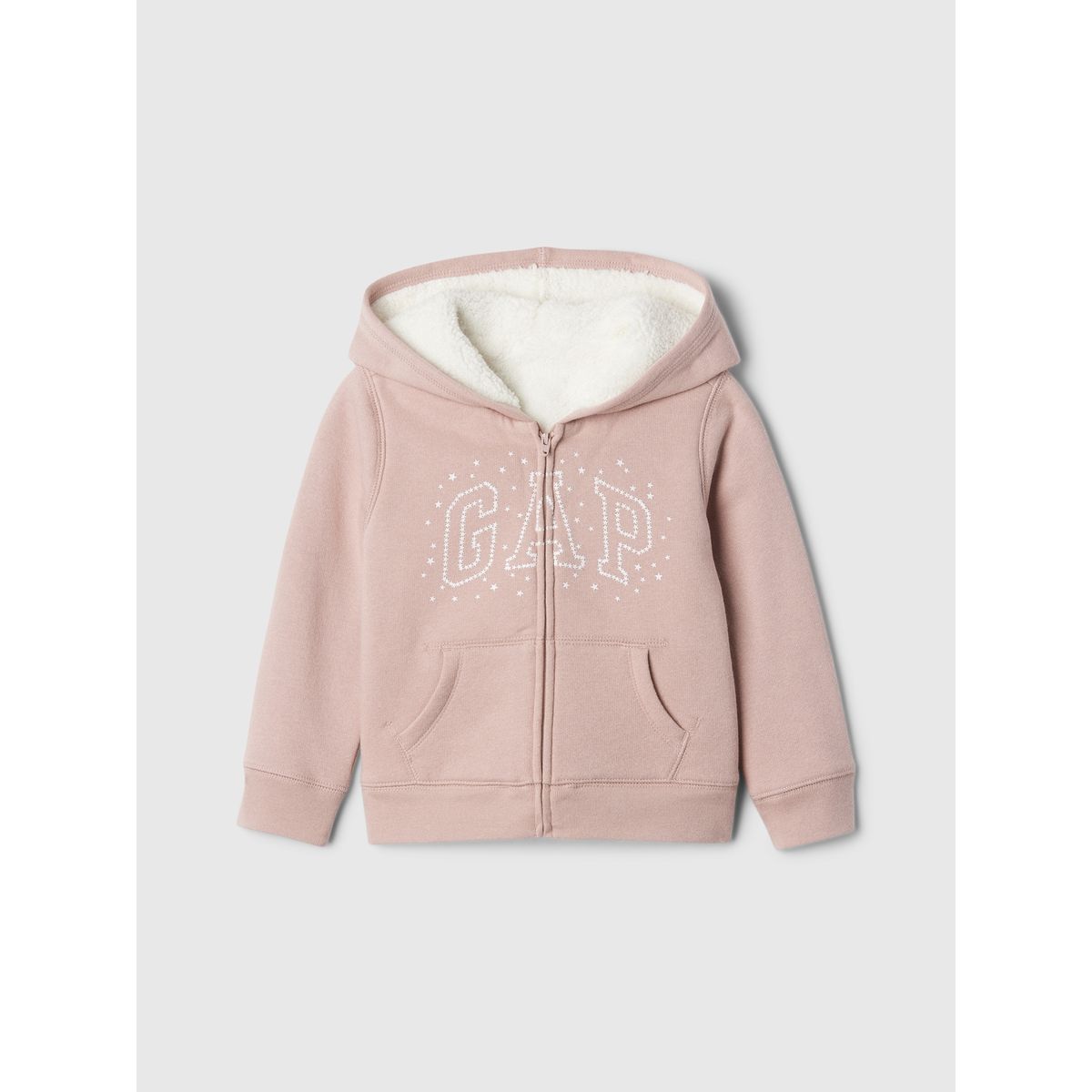 GAP - Polerón Niña Logo Sherpa Rosa