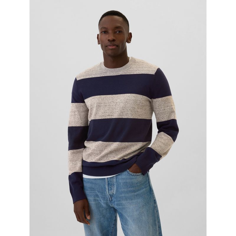 GAP - Sweater Hombre Colorblock Azul