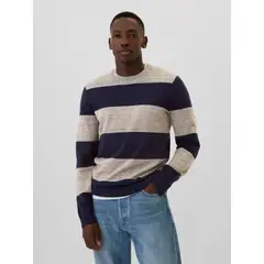 GAP - Sweater Hombre Colorblock Azul