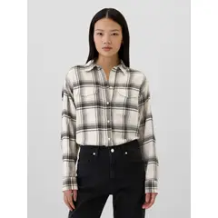 GAP - Camisa Mujer Big Franela Multicolor