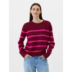GAP - Sweater Mujer Roll Rojo