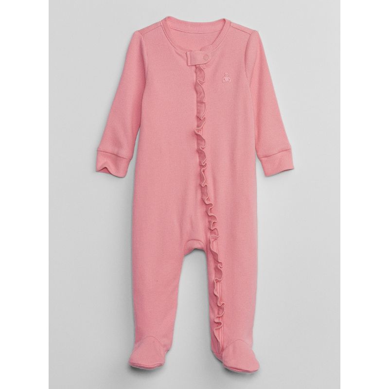 GAP - Enterito Bebé Niña Ribbed Rosa