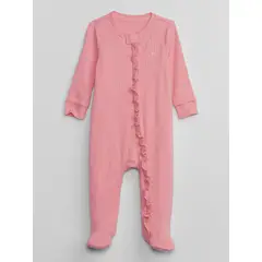 GAP - Enterito Bebé Niña Ribbed Rosa