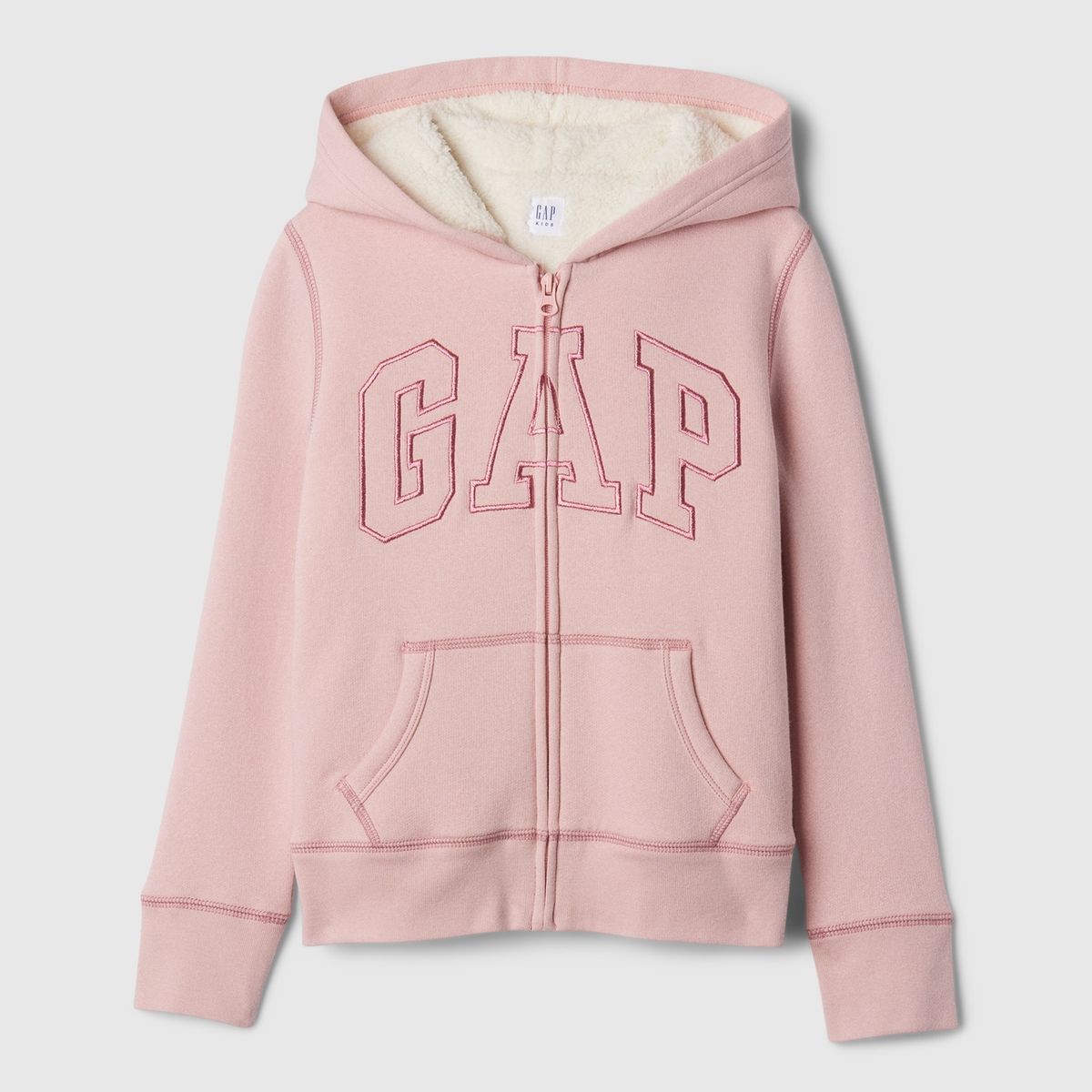 GAP - Polerón Niña Logo Sherpa Rosa