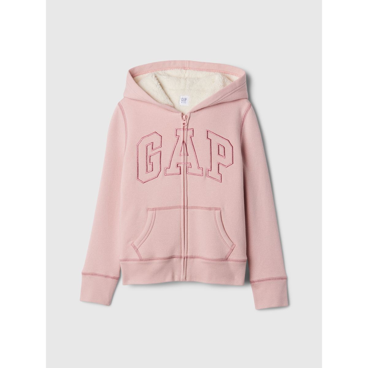 GAP - Polerón Niña Logo Sherpa Rosa