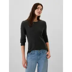 GAP - Sweater Mujer Textured Negro