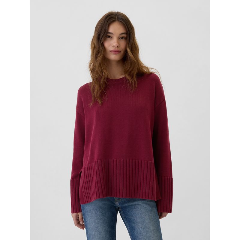 GAP - Sweater Mujer Crew Morado