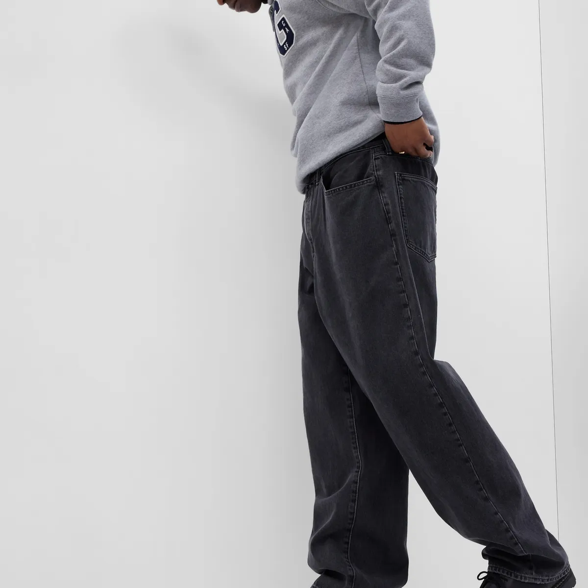 GAP - Jeans Hombre Baggy Negro