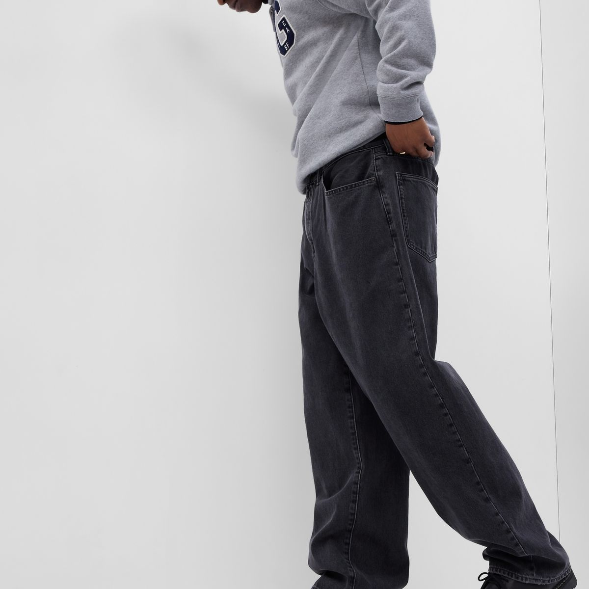 GAP - Jeans Hombre Baggy Negro