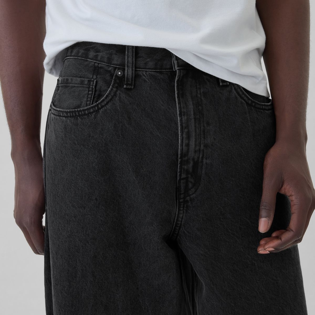 GAP - Jeans Hombre Baggy Negro