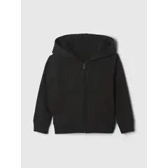 GAP - Polerón Bebé Niño Logo Sherpa Negro