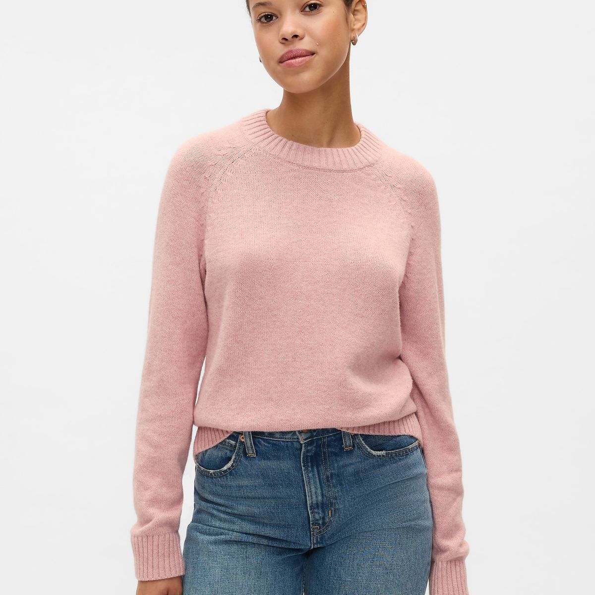 GAP - Sweater Gap Crewneck Mujer Rosa