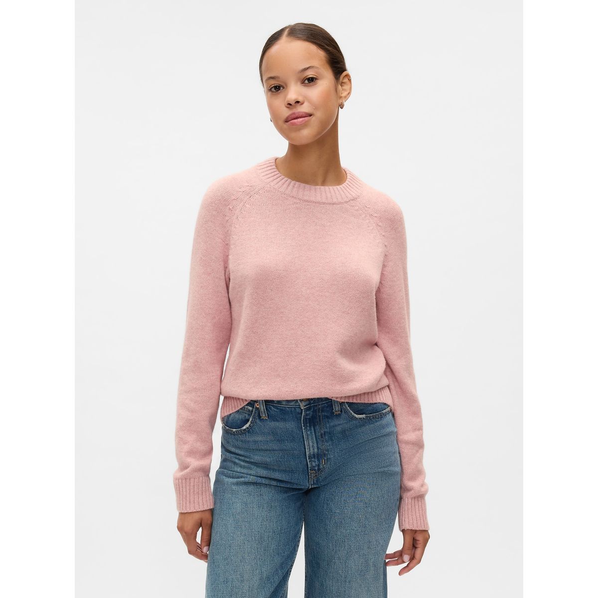 GAP - Sweater Gap Crewneck Mujer Rosa
