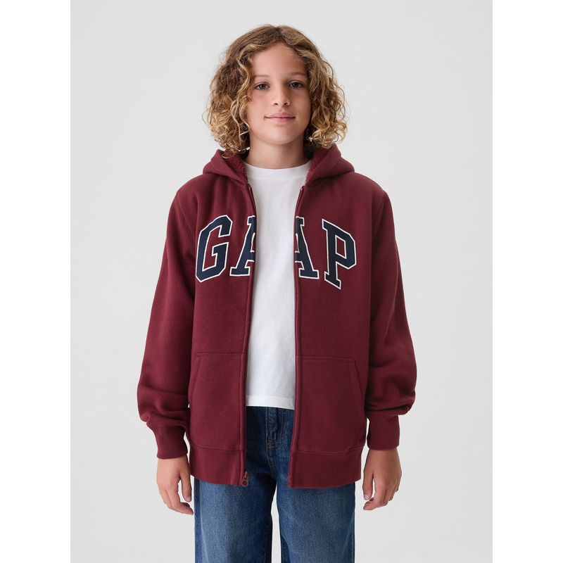 GAP - Polerón Niño Logo Sherpa Rojo