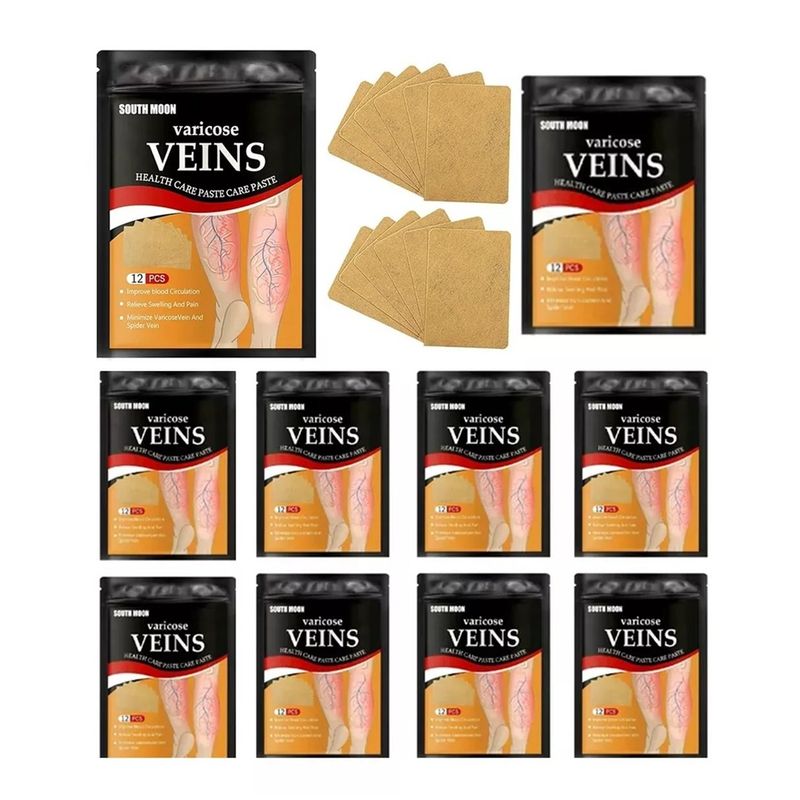 GENERICO - 120 Parche Pierna Para Tratamiento De Vena Varicosa Varices