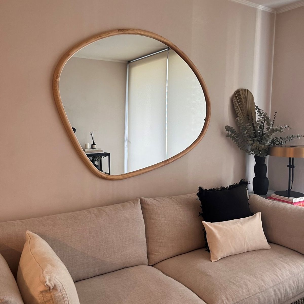 GENERICO - Espejo Madera Irregular 100x136 cm Pared Lombok